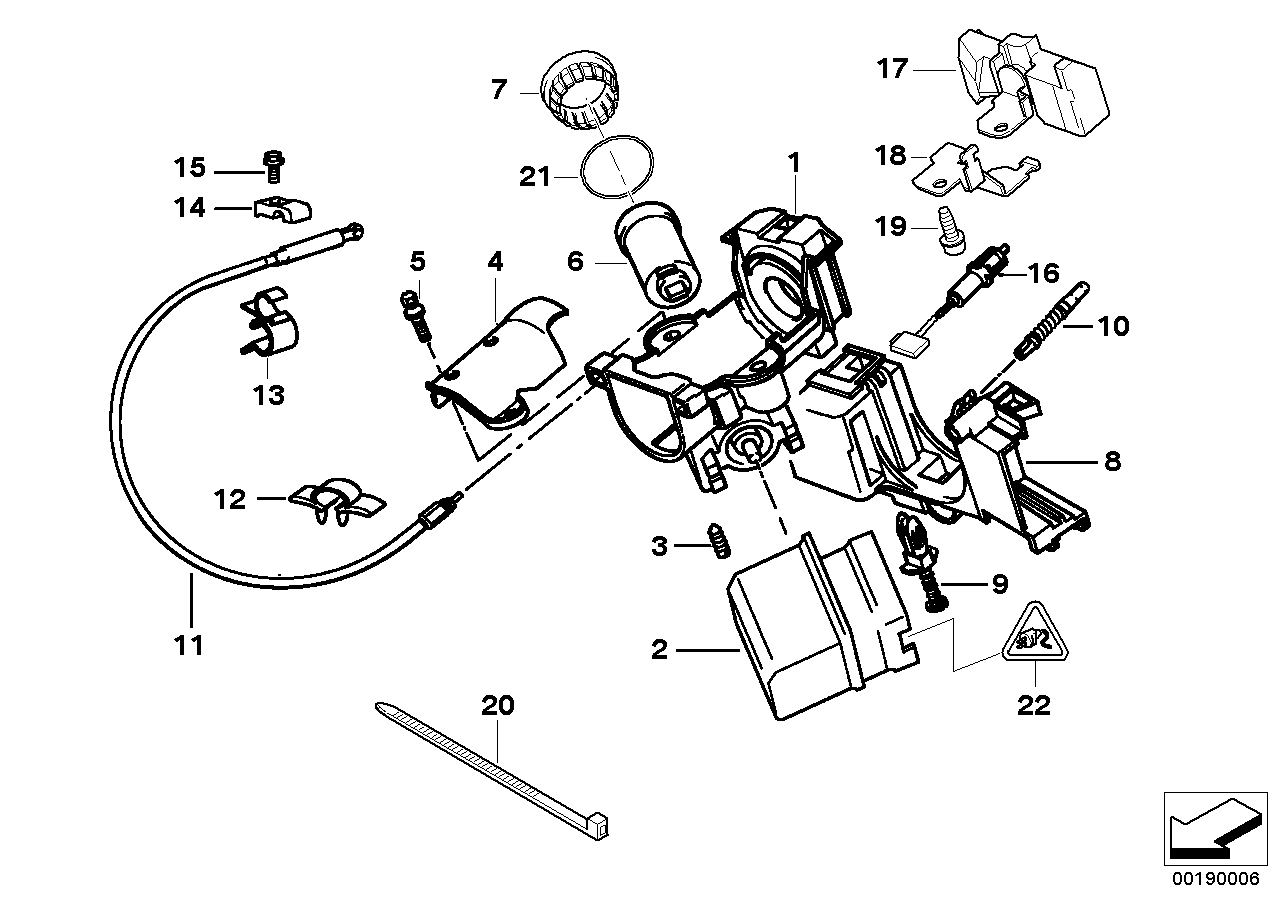 BMW 61-13-1-393-790 Plug Housing