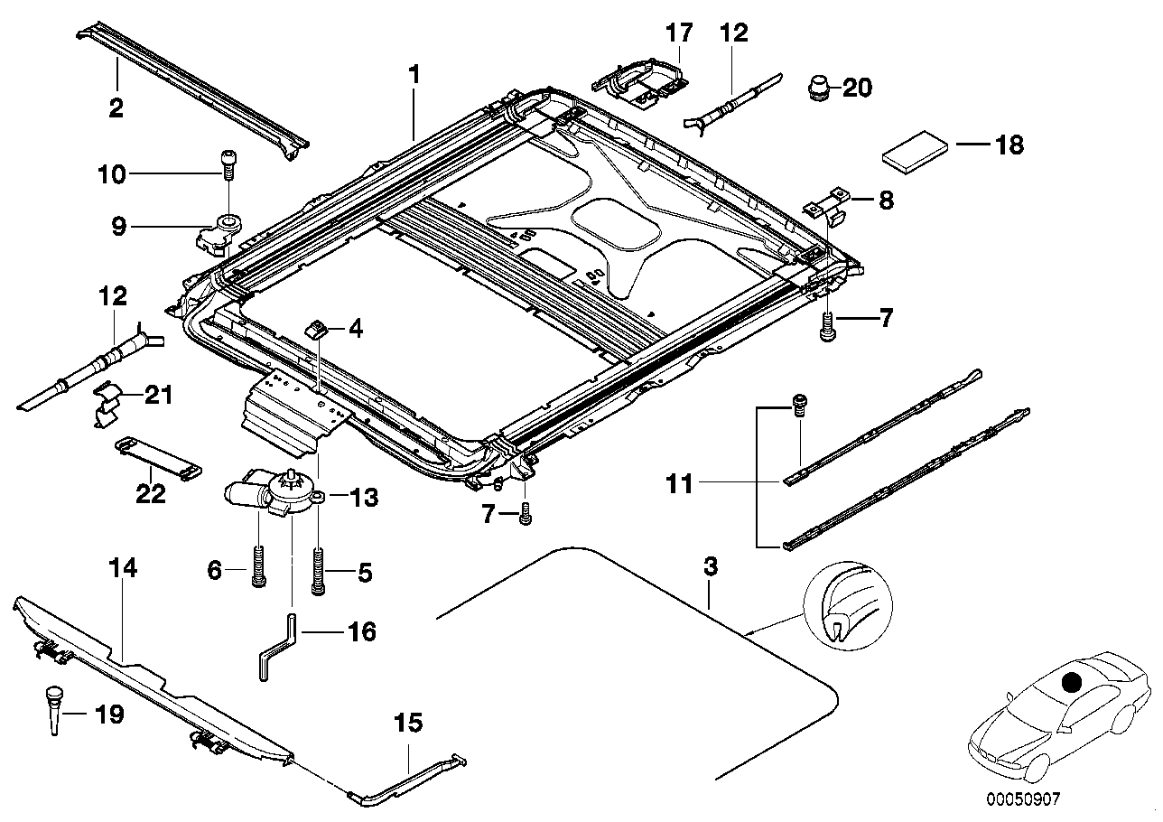 BMW 54-12-8-220-743 Bracket For.Sensor