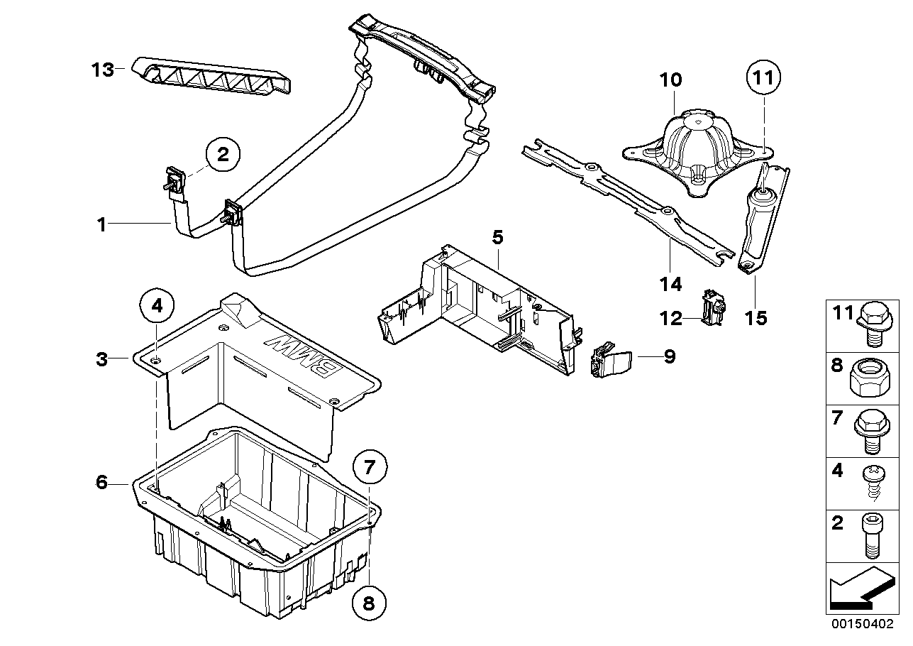 BMW 51-71-8-244-135 Aggregate Support