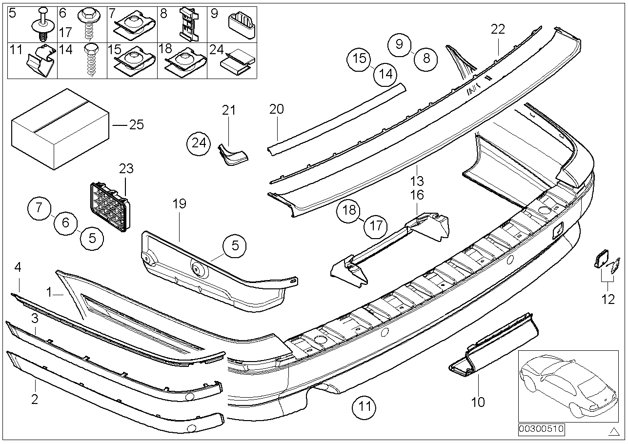 BMW 51-71-8-232-647 Clamp