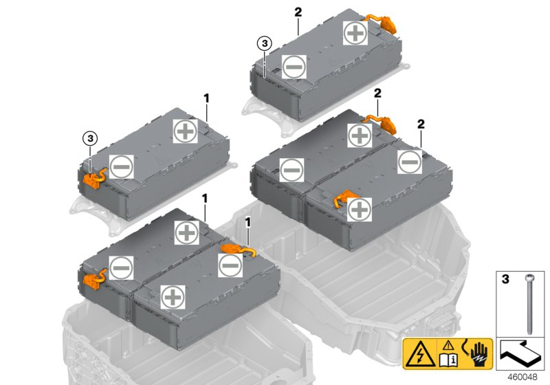 BMW 61-27-8-658-344 CELL MODULE, HIGH-VOLTAGE BA