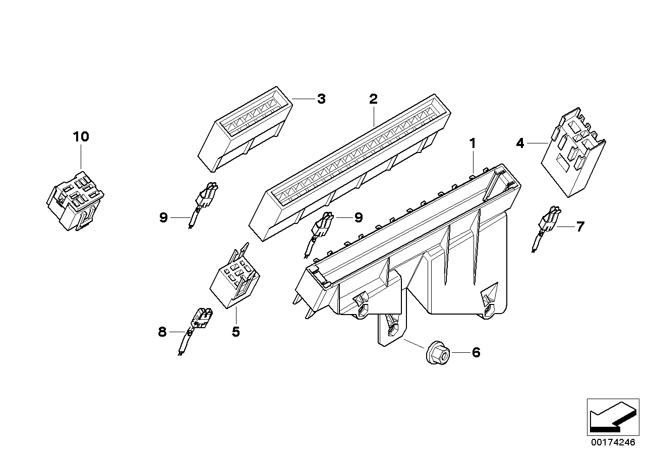 BMW 61-13-8-364-552 Fuse Housing