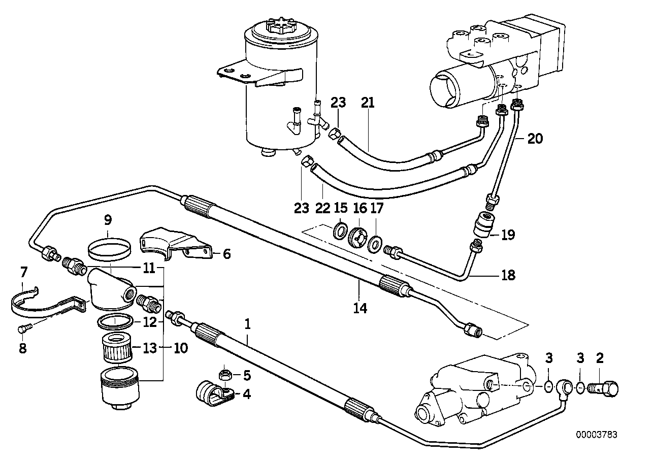 BMW 34-51-1-159-872 Bracket Asc+T Filter
