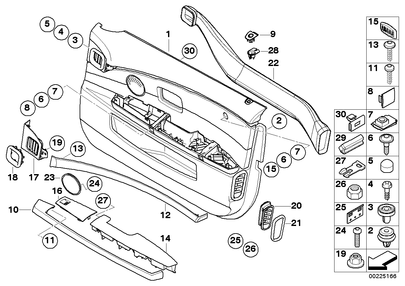 BMW 51-41-7-065-296 Plug-In Nut