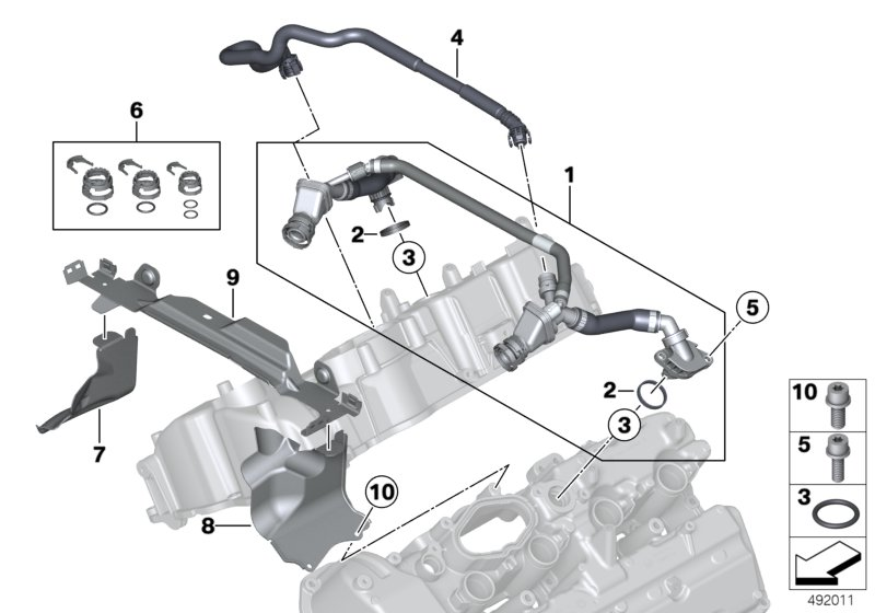 BMW 11-15-7-646-727 HOLDER