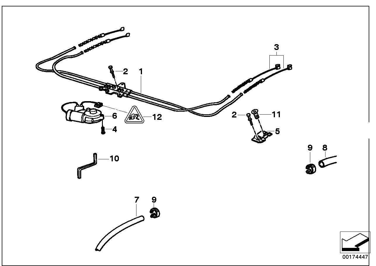 BMW 54-12-8-206-391 Left Pipe Clamp