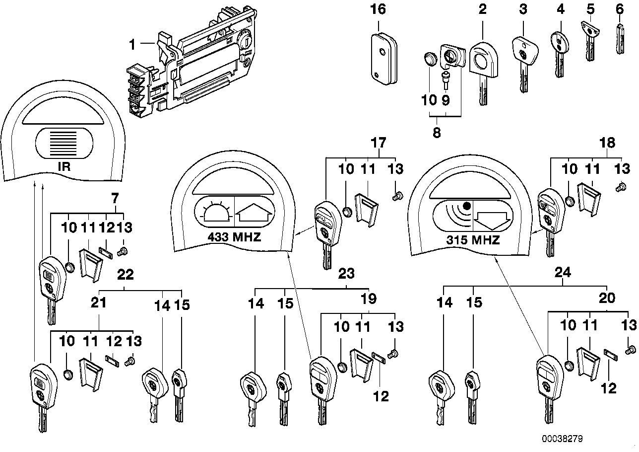 BMW 51-21-1-950-660 Service Key (Code)