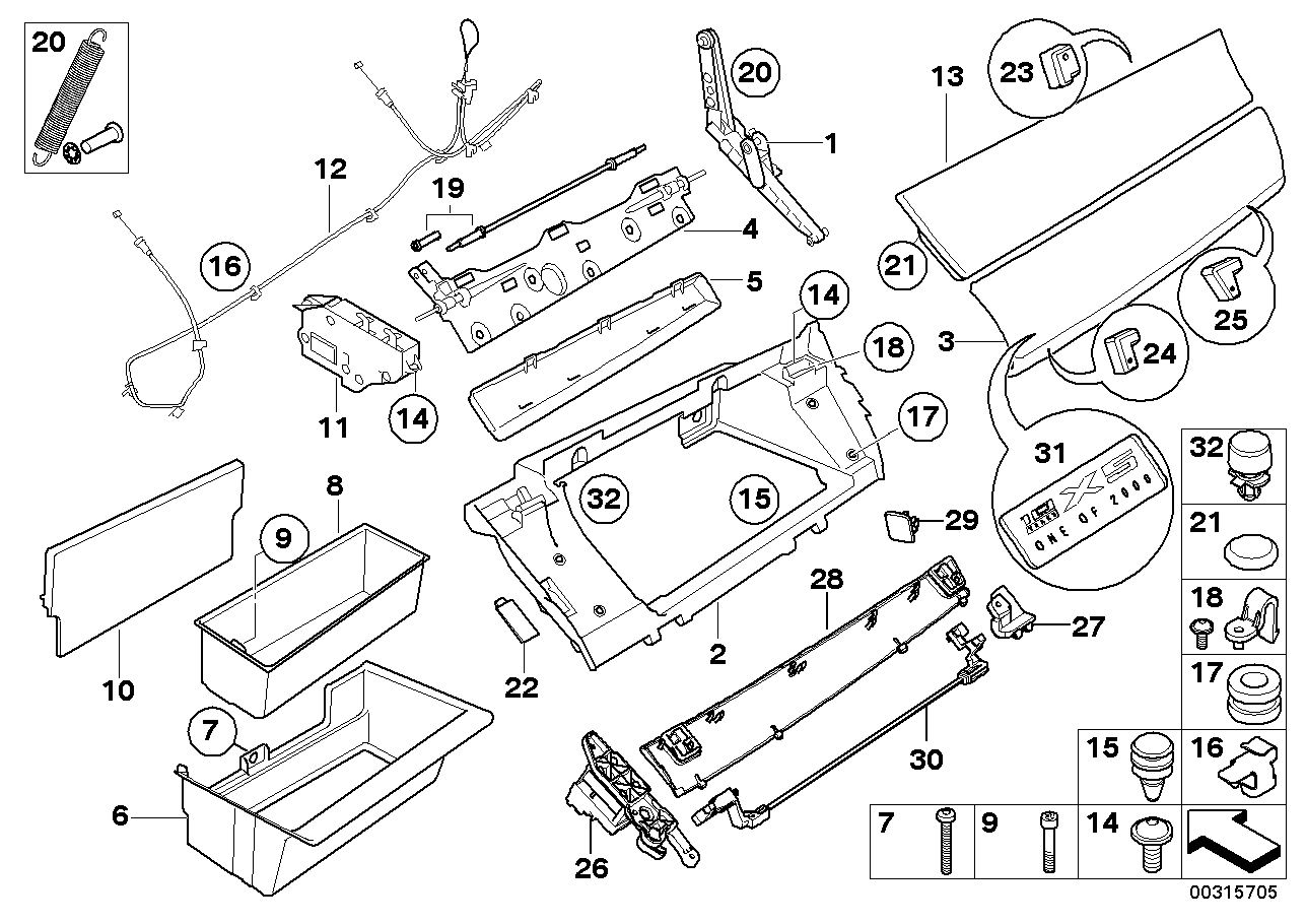 BMW 07-14-9-118-081 C-Clip Nut