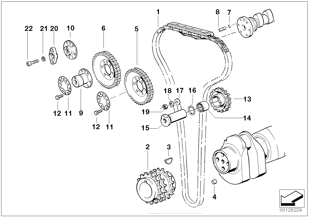 BMW 07-11-9-951-461 Woodruff Key