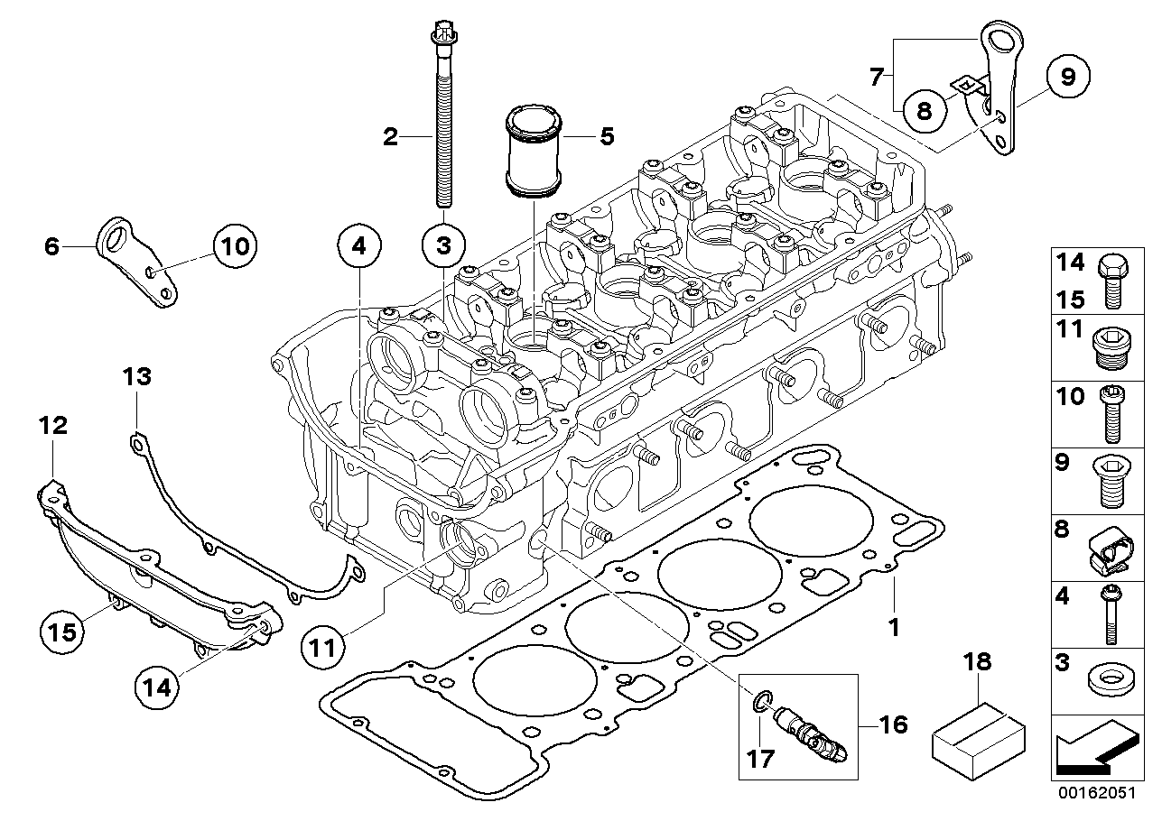 BMW 11-12-7-835-441 Countersunk Screw