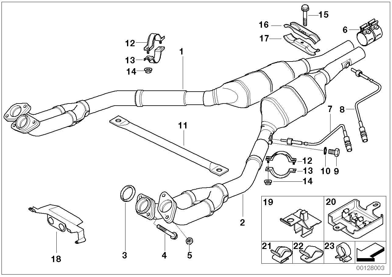 BMW 18-30-1-436-758 Pipe Clamp