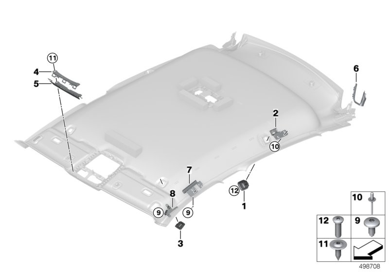 BMW 51-44-7-424-539 DEFORMATION PANEL, A-PILLAR