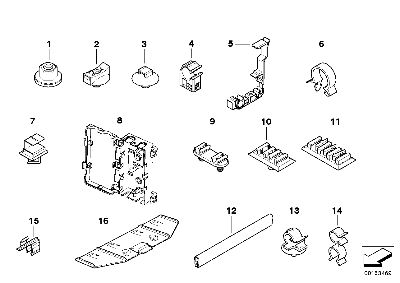 BMW 61-13-6-928-728 Plug-In Connection Bracket