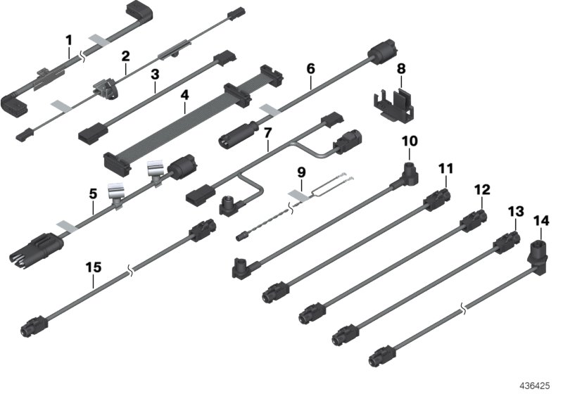 BMW 61-11-9-129-360 Connecting Line Usb/Hub