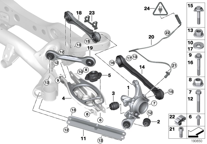 BMW 33-32-2-406-290 Repair Kit, Track Control Arm