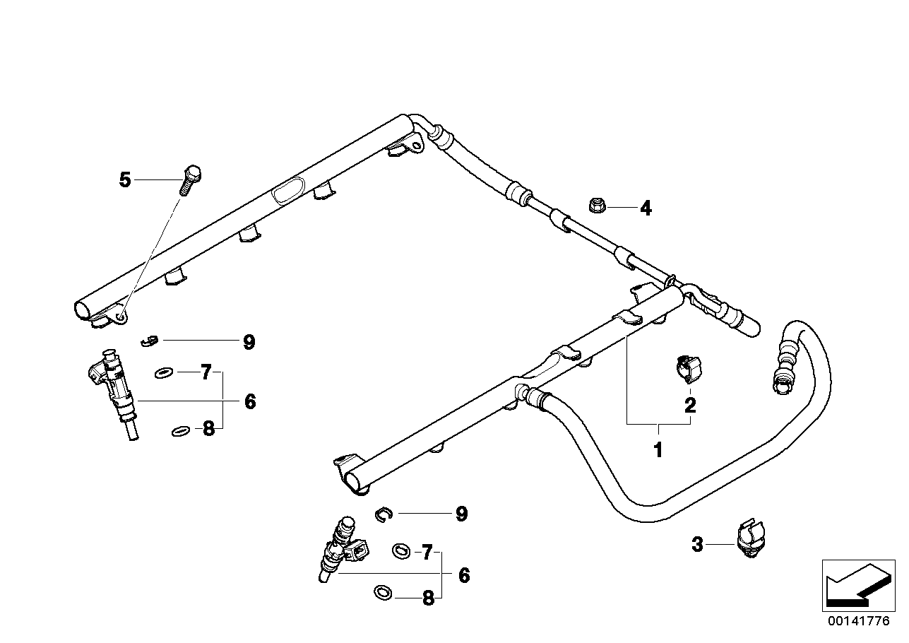 BMW 34-32-1-163-227 Fixing Clamp