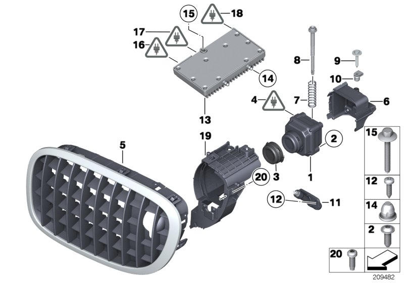 BMW 36-31-7-678-083 Oval Head Screw
