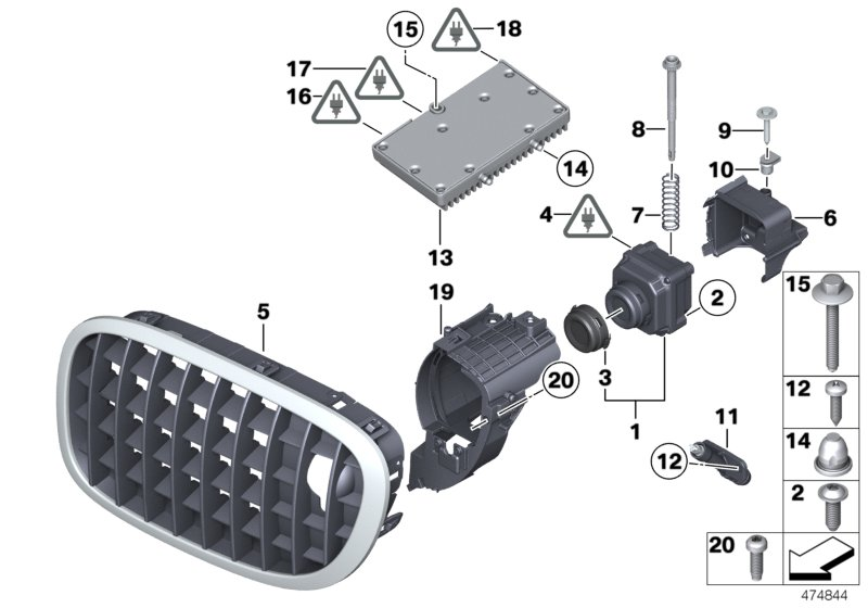 BMW 61-12-9-261-802 Cable Set, Front End