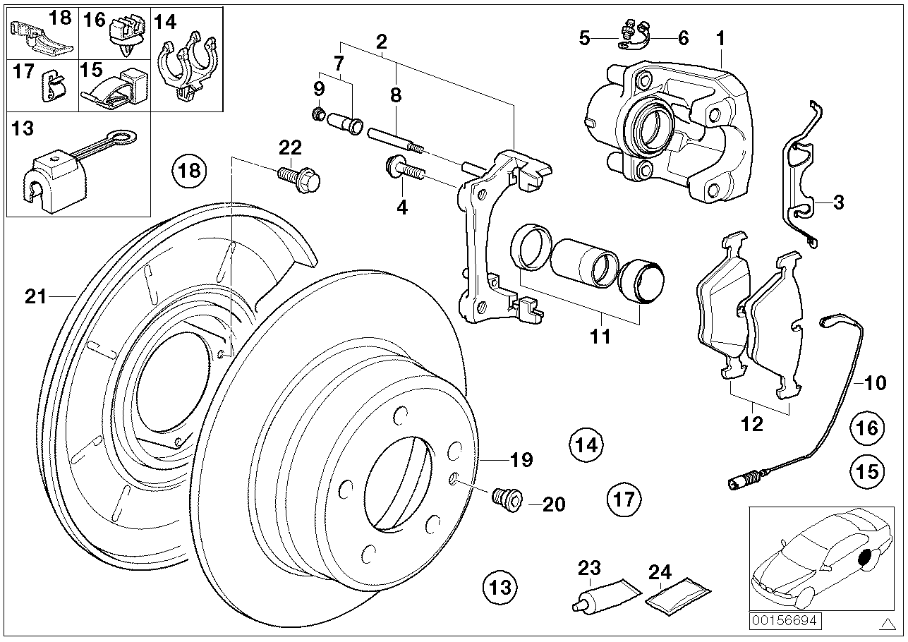 BMW 33-18-1-180-609 Bracket Plug Terminal