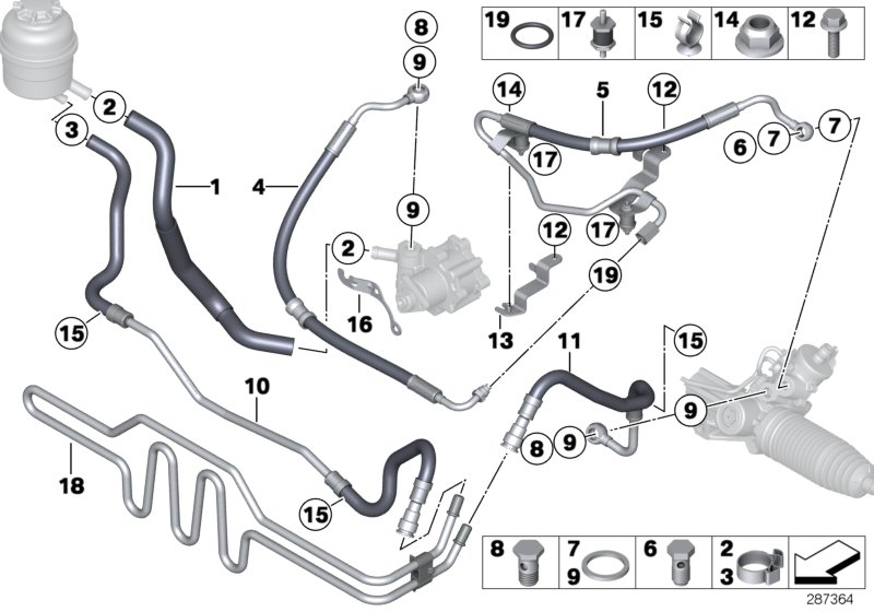 BMW 32-41-6-798-915 Bracket, Expansion Hose