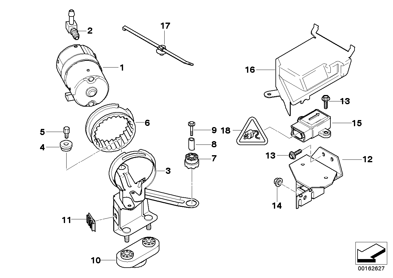 BMW 34-51-6-752-081 Cover, Sensor