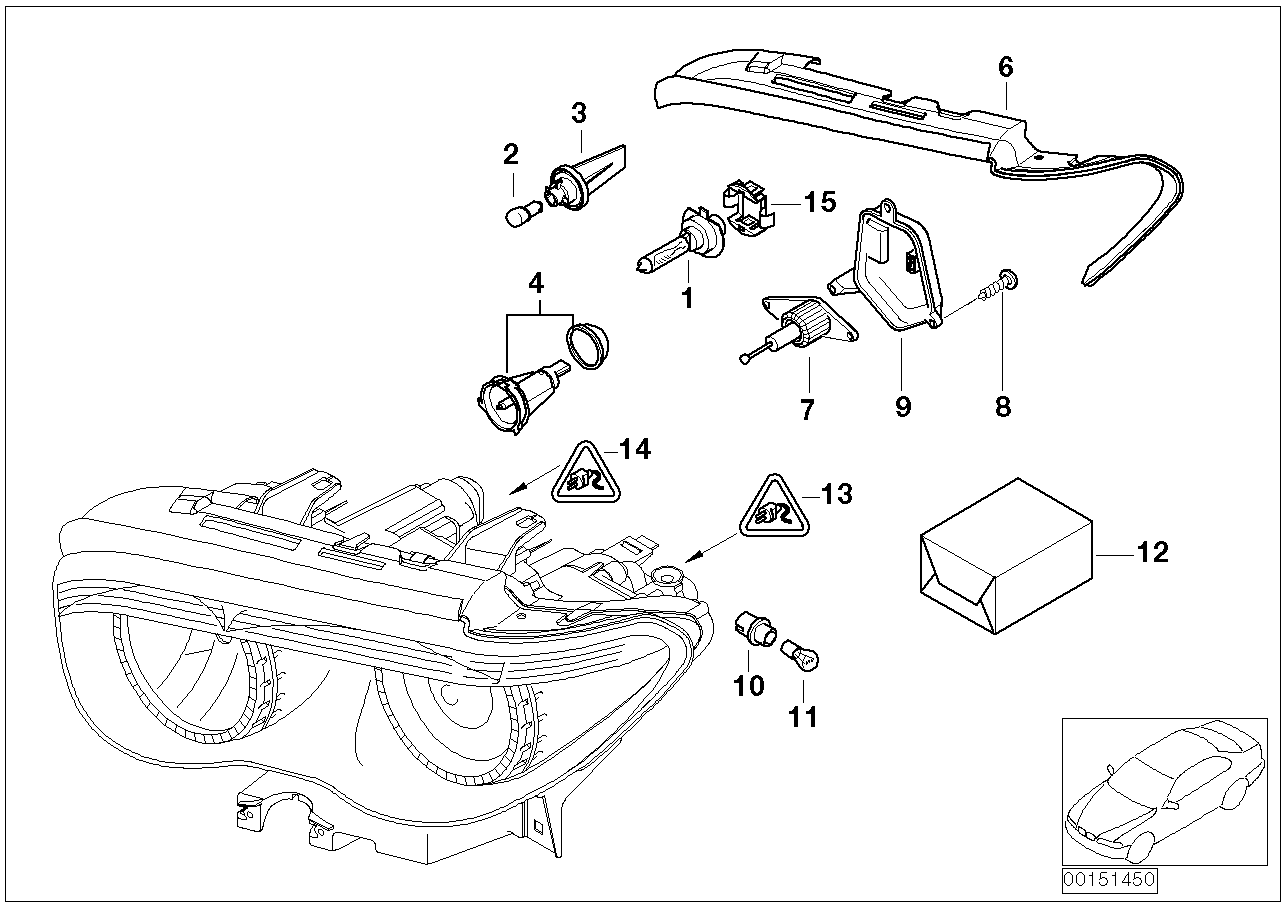 BMW 61-13-8-352-566 Socket Housing, Black