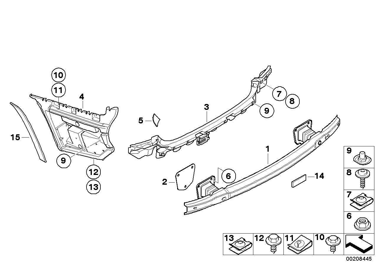 BMW 51-12-9-123-785 Sealing Strip