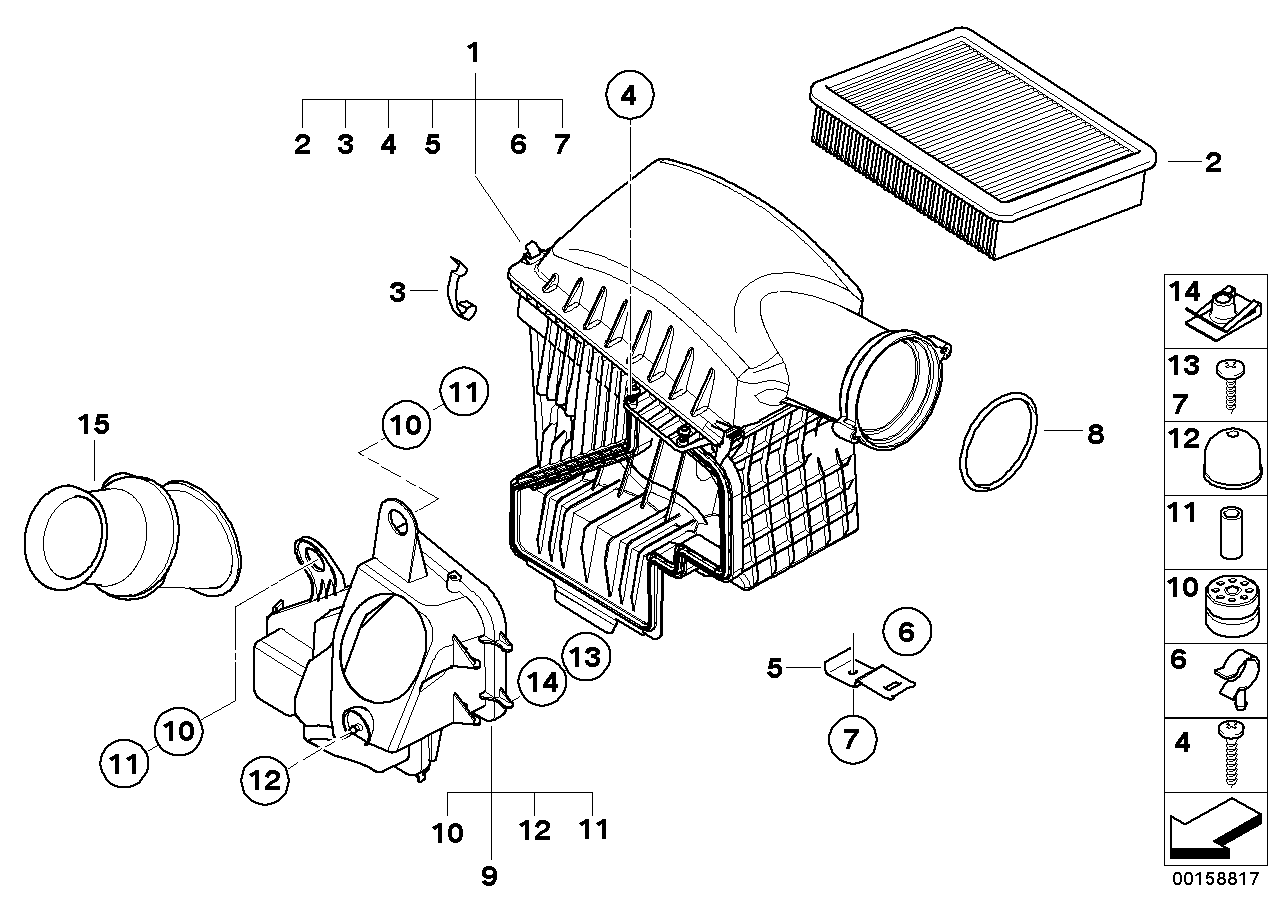 BMW 07-14-9-141-775 Fillister Head Screw