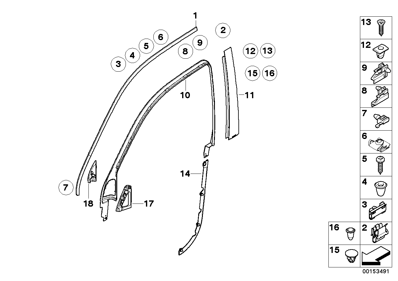 BMW 51-33-7-011-207 Filler, Interior Left