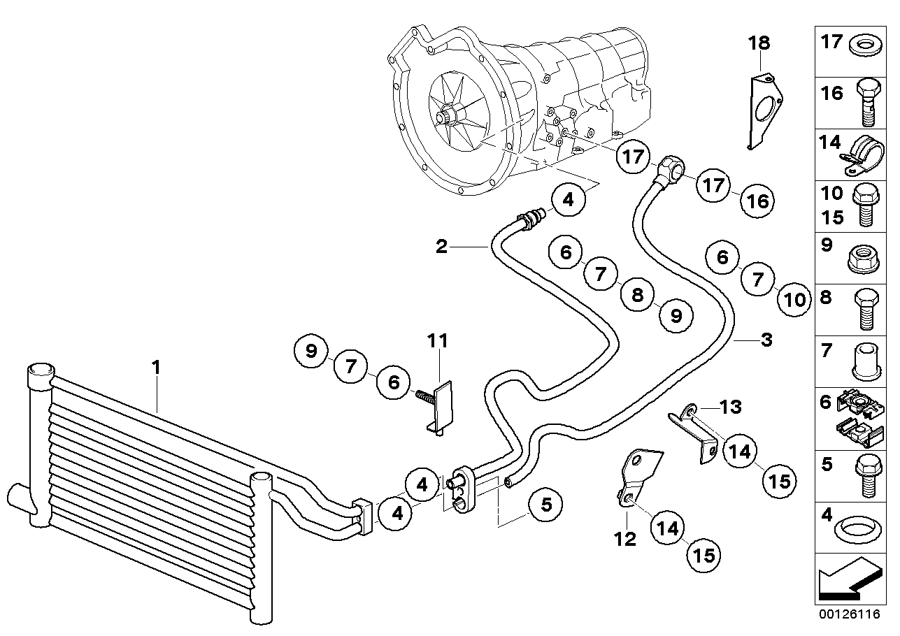 BMW 07-40-8-025-809 Pipe Clamp