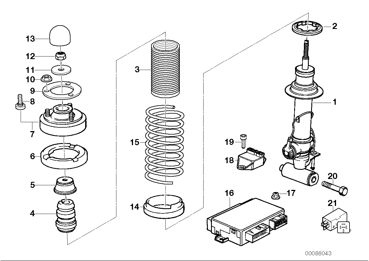 BMW 33-53-2-227-093 Additional Damper, Rear