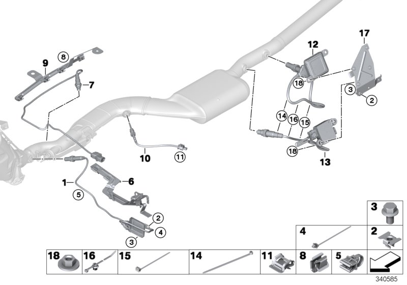 BMW 61-13-7-562-742 Cable Strap Bracket