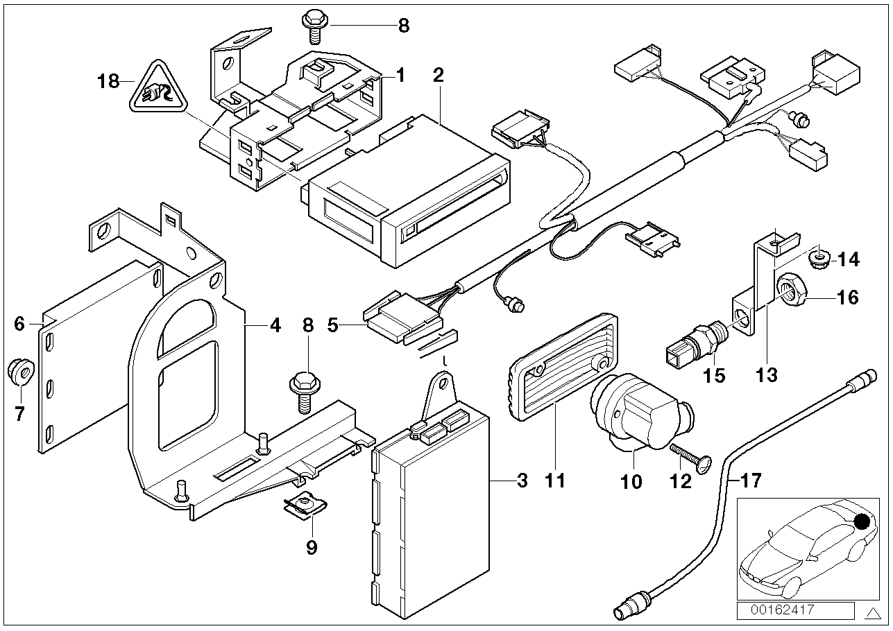 BMW 61-12-8-384-473 Connecting Lead, Navigation