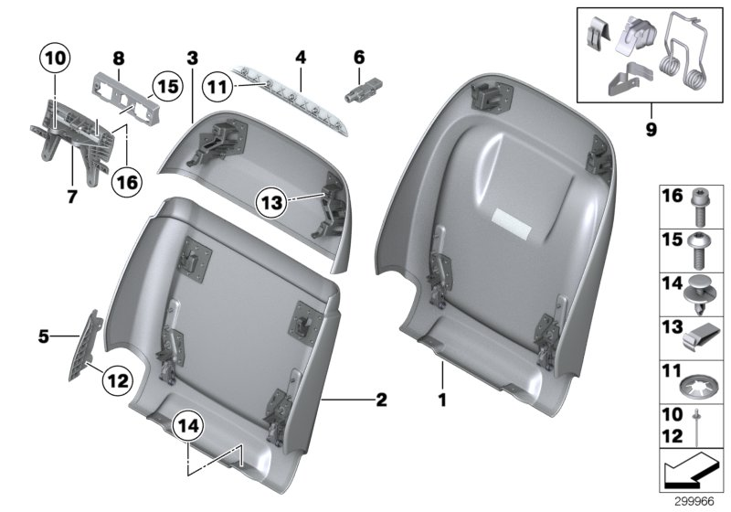 BMW 52-10-7-222-080 Led Light, Insert, Comfort Seat