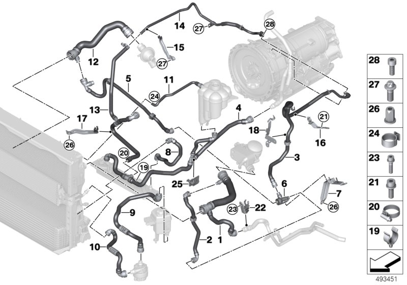 BMW 17-12-7-644-104 Hose For Electric Coolant Pump