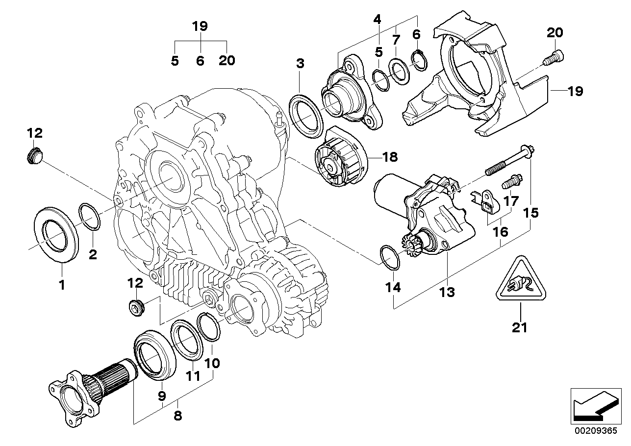 BMW 27-10-7-548-115 Output Flange Set, Front