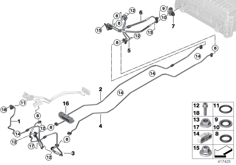 BMW 64-50-9-281-549 Double Pipe 1