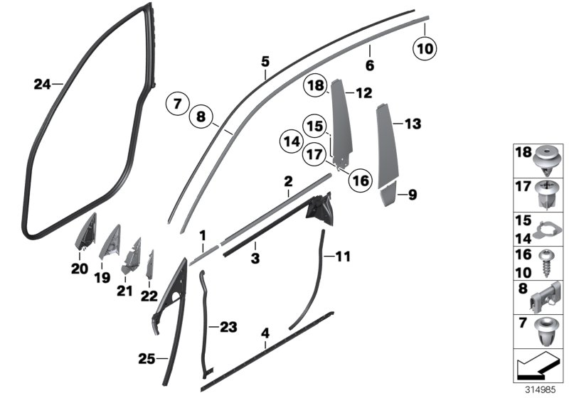 BMW 51-41-7-262-188 Clip