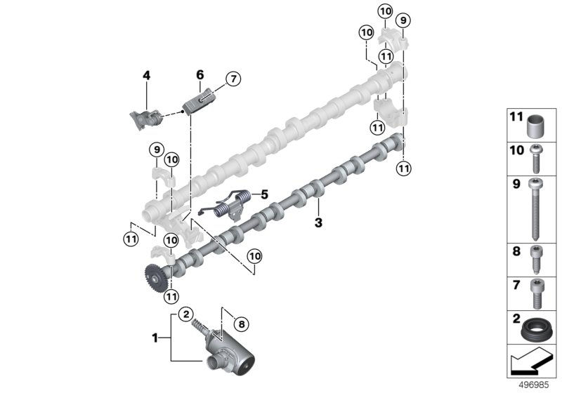 BMW 11-37-8-053-406 ECCENTRIC SHAFT