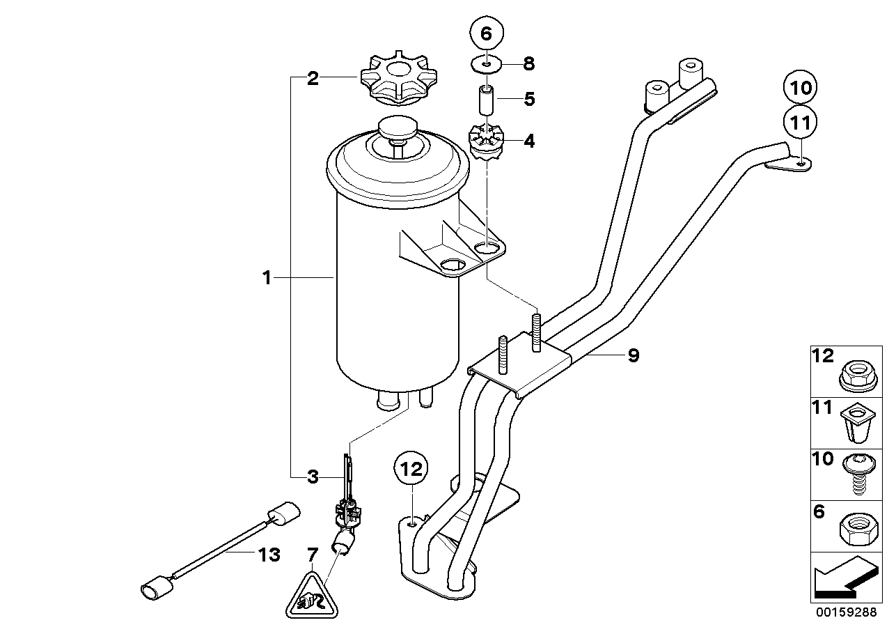 BMW 61-11-7-966-312 Extension Cable, Oil-Level Sensor