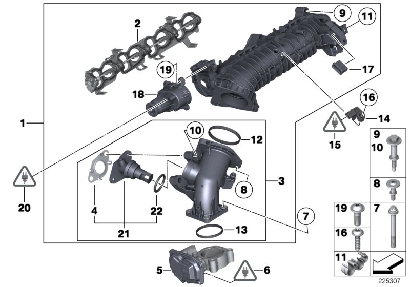 BMW 11-61-8-511-918 Fastening Elements