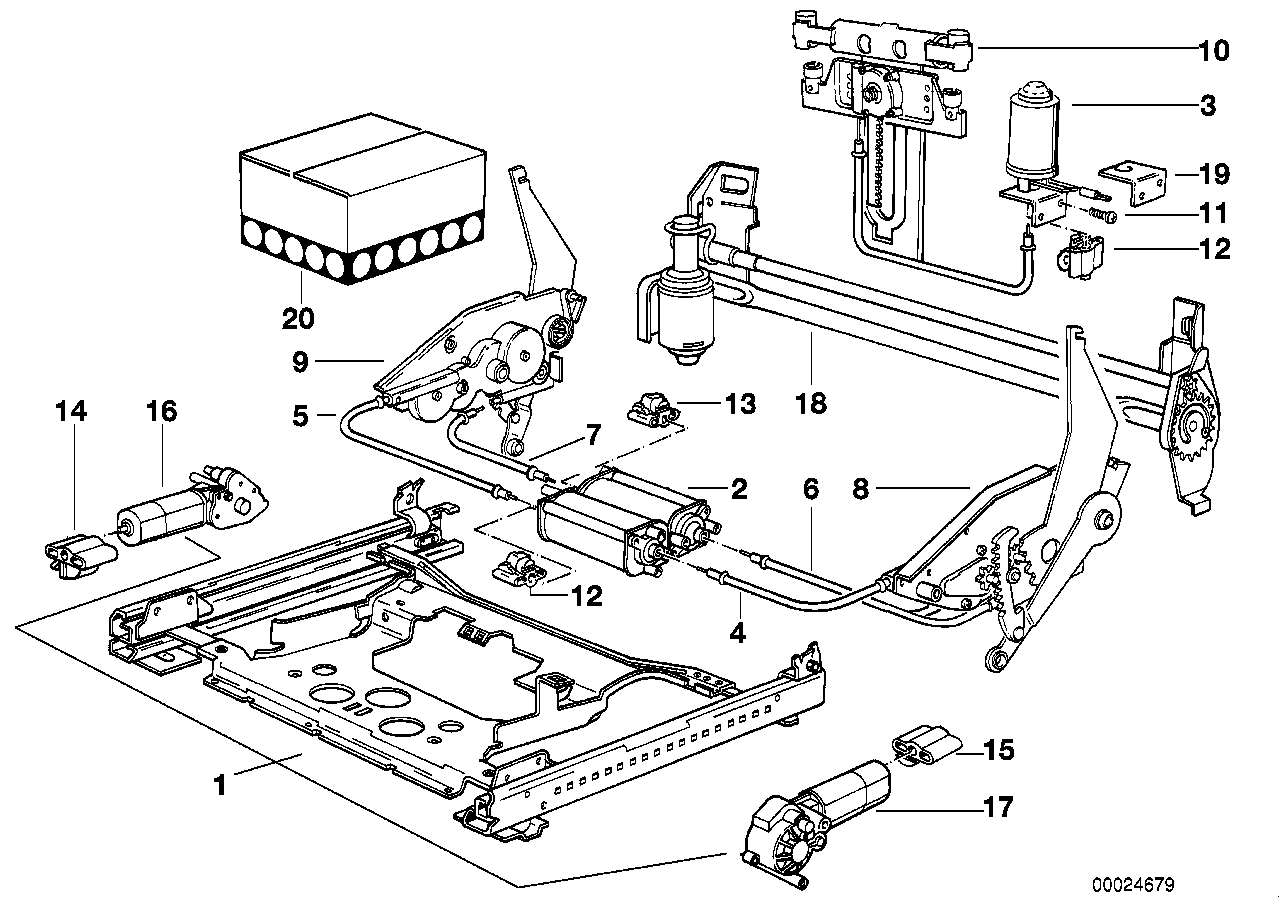 BMW 61-31-1-379-097 Voltage.Regulator.F Seat Inclination Adjustment