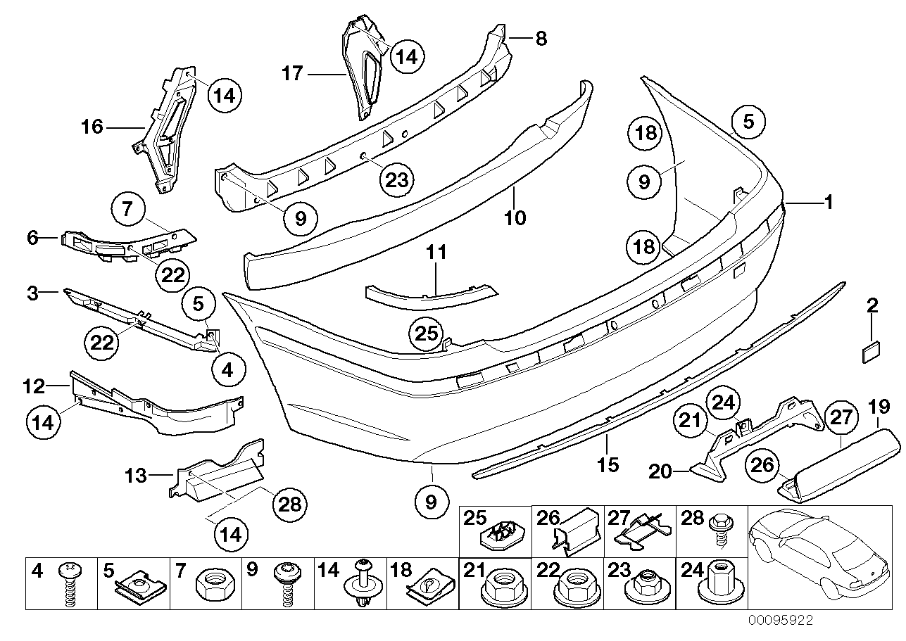 BMW 51-12-7-059-054 Clamp
