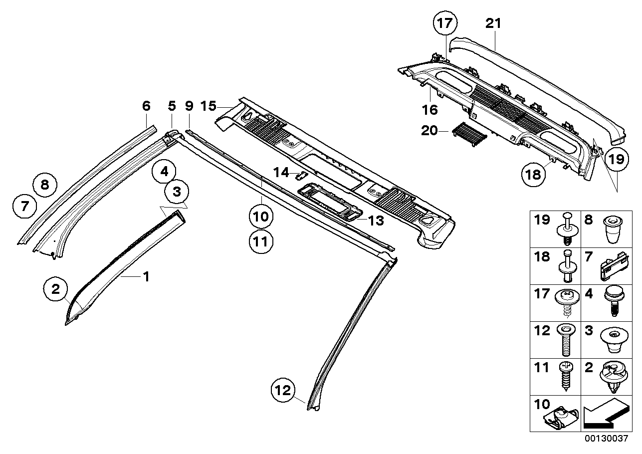 BMW 07-14-9-159-443 Fillister Head Self-Tapping Screw