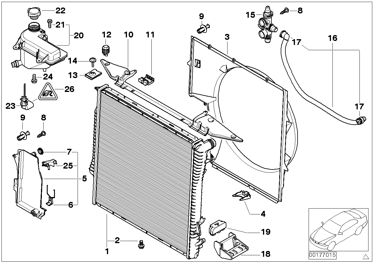 BMW 17-10-7-500-749 Fixing Clamp