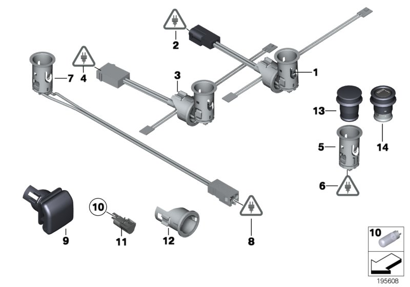 BMW 61-13-1-378-107 Pin Terminal