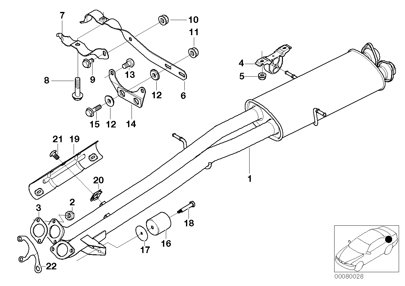 BMW 18-12-1-341-655 Plug-In Nut