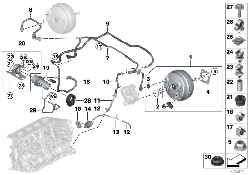 BMW 32-73-7-714-099 Hose Clamp
