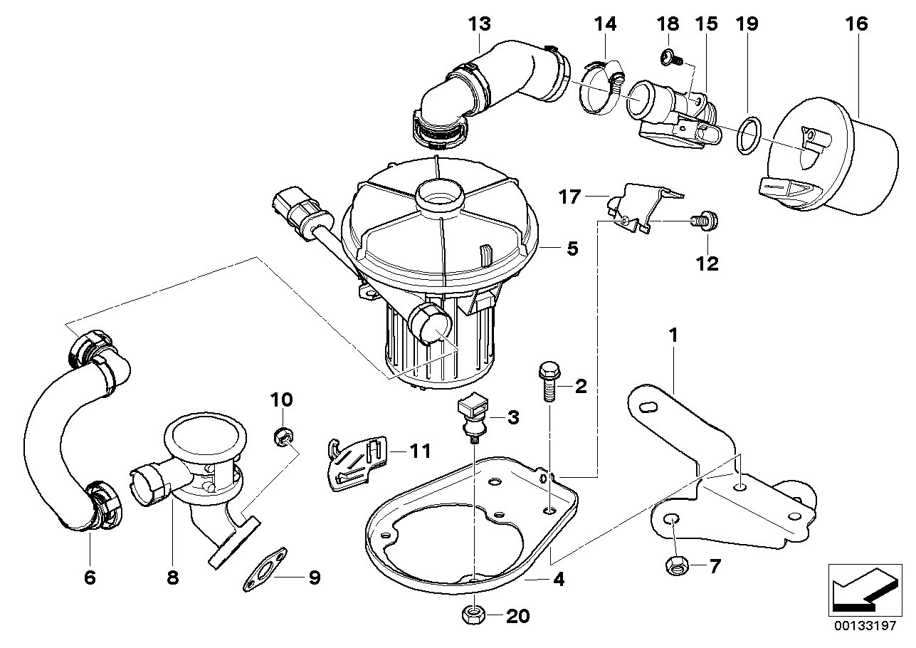 BMW 11-72-7-525-290 Countersunk Screw