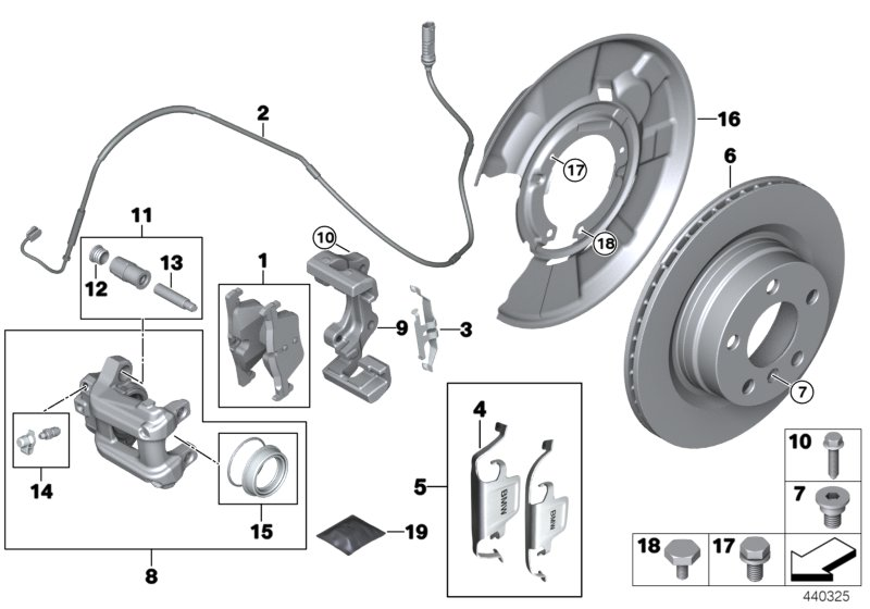 BMW 34-21-6-860-097 Design Retaining Spring